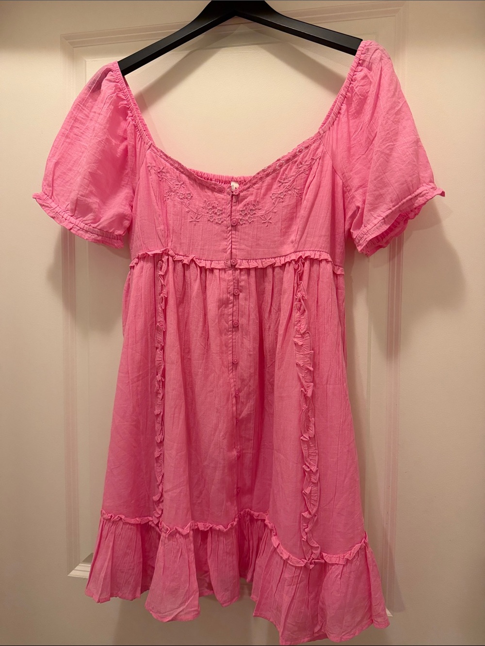 American Eagle Outfitters Pink Peasant Babydoll Tunic